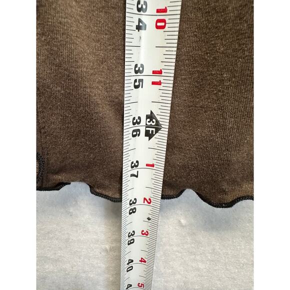 Laura Hlavac Ruffle Duster Sweater Cardigan Vest Long Line S Steampunk Resort - Picture 6 of 9